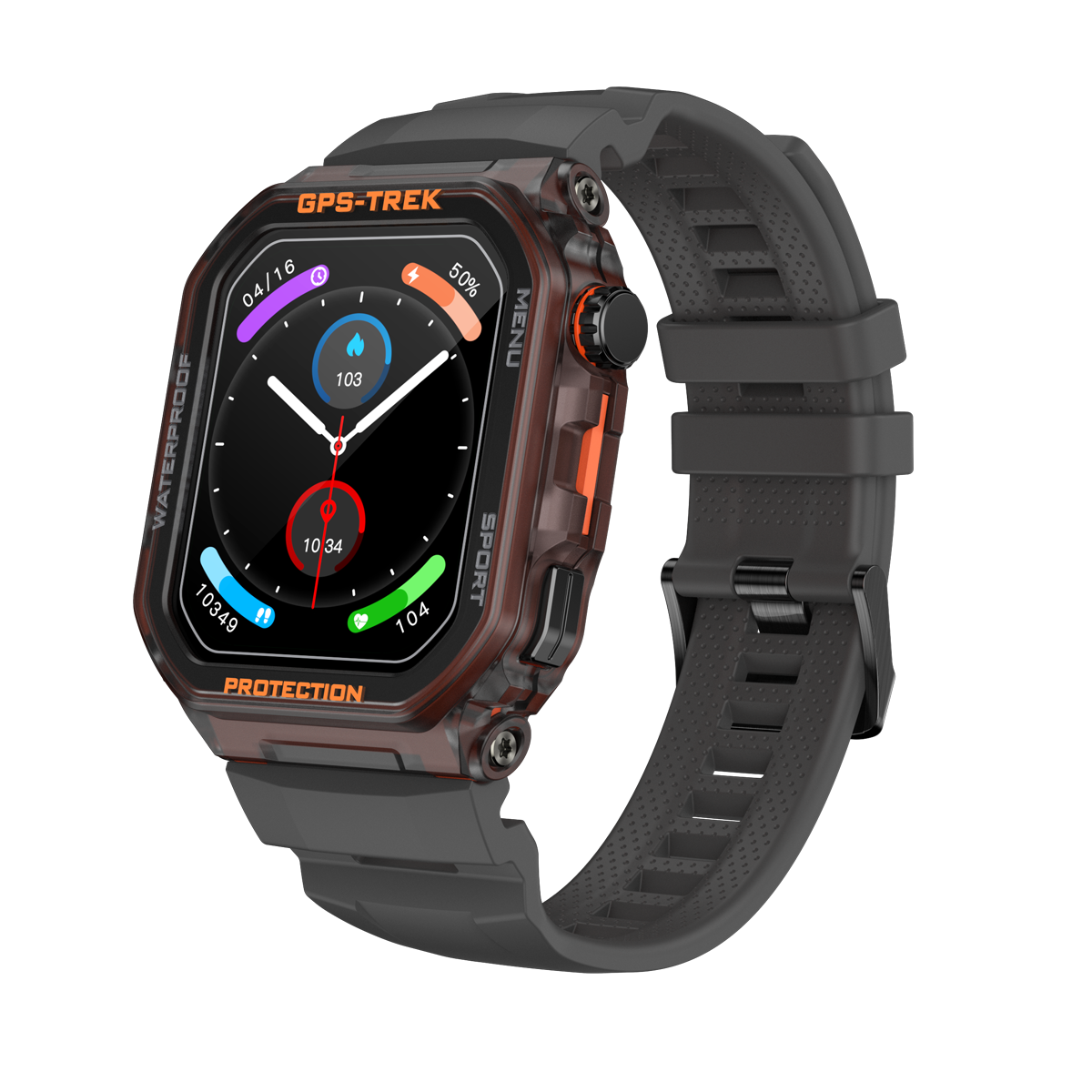 GPS Smart Watche  (Answer/Make Calls), 1.75'' Smart Watch for Android and iPhone, Fitness Watch with 100+ Sports Modes, IP68 Waterproof, GPS/Heart Rate/Sleep/Stress, Watches for Men